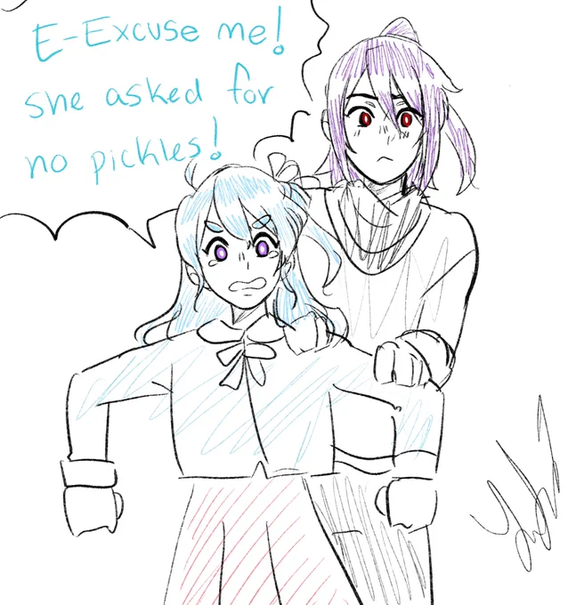 kanon putting on a brave face for her gf, you go girl 