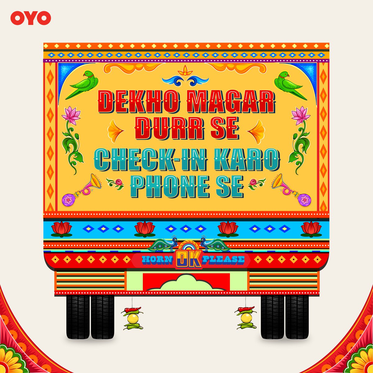 oyorooms's tweet photo. Too much traffic? Toh raaste mei hi check-in kar lo: fast bhi, safe bhi. Bole to #ContactlessCheckIn. Click: https://t.co/E1B95HIqa6.
#CheckInMagarDurrSe #OYOContactlessCheckIn #CheckInFromAnywhere #CheckInSafely #ContactlessStays #SafeStays #RahoSafe https://t.co/6GwpN6WFQv
