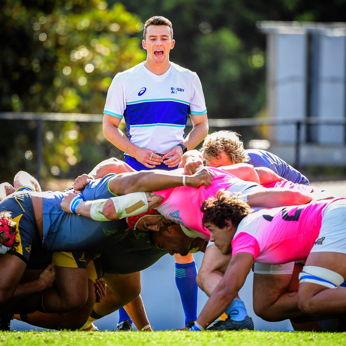 BrumbiesRugby's tweet photo. 👏🏽 Congratulations to Canberra’s Reuben Keane who had the whistle for @RugbyAU XV vs @unionargentina https://t.co/or9QjNq7dF
