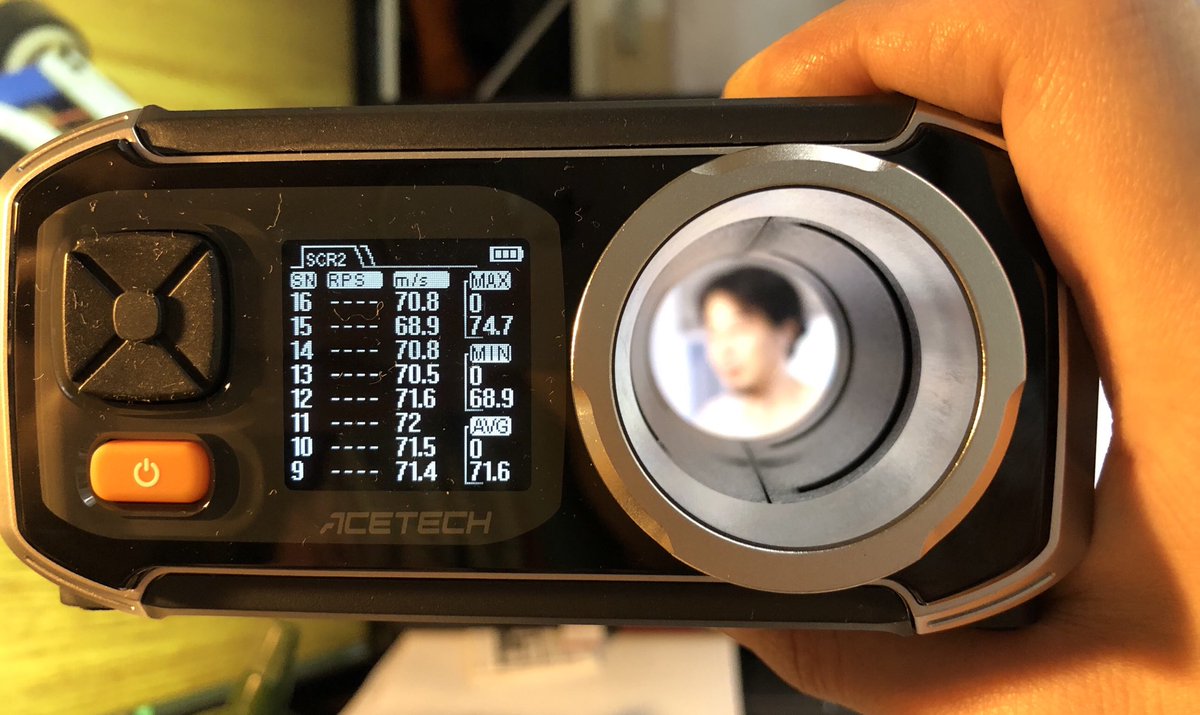 motyantan's tweet photo. おニューの弾速計!!
#AC6000
#弾速計 https://t.co/jRCZvGfKiO