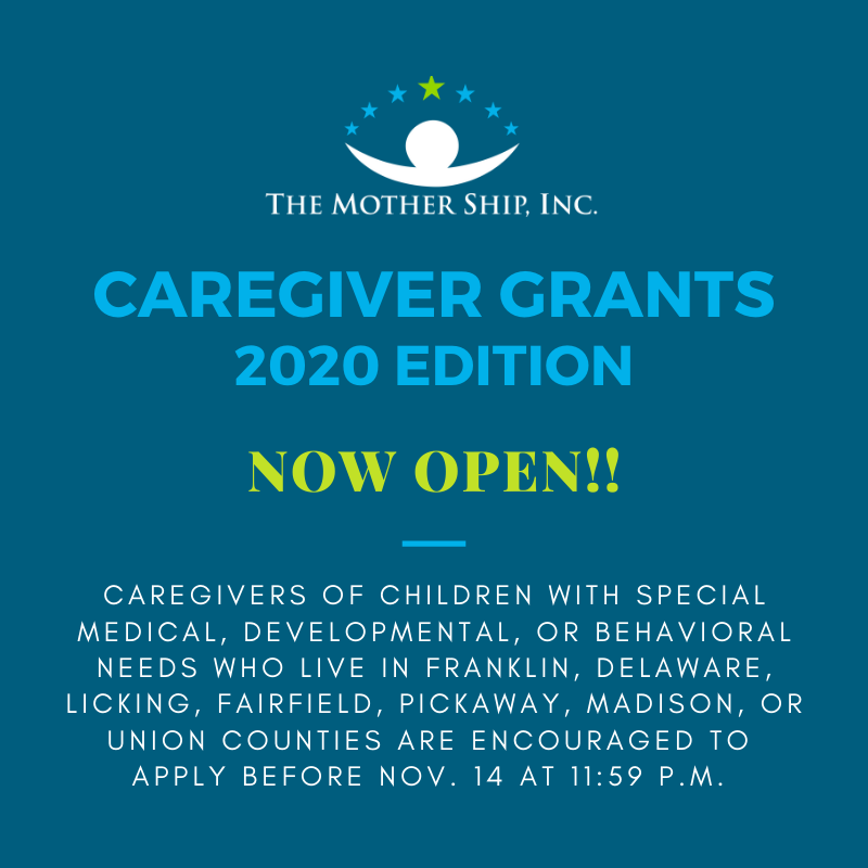 The Mother Ship's 2020 Caregiver Grant is now open for applications! Submit your application before Nov. 14th at 11:59 p.m. #StayAnchored bit.ly/2JOuBRN