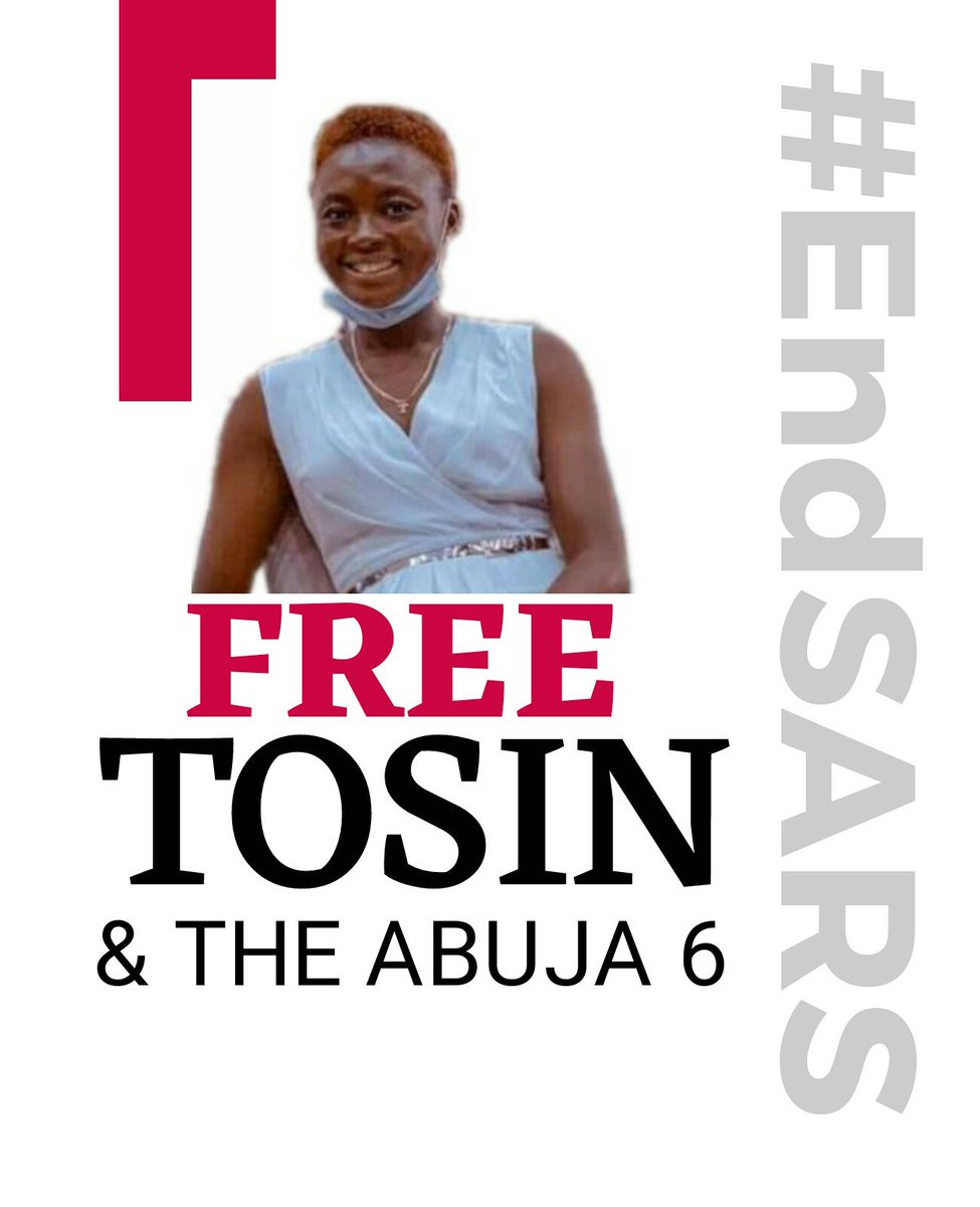 ajisco2002's tweet photo. #FreeTosin
#FreeAbujasix
Protest against bad governance is Tosin human rights. Stop violating the protesters, 1000 Buhari can't stop us. https://t.co/Yj6A4loCLb