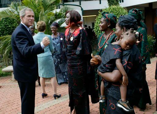 abandoned Liberia. Both President Bush and President Clinton paid multiple visits to Nigeria. In fact no other US president in the last 50 years has equalled the contribution of Republican President George W. Bush. He will be remembered for making the most consequential