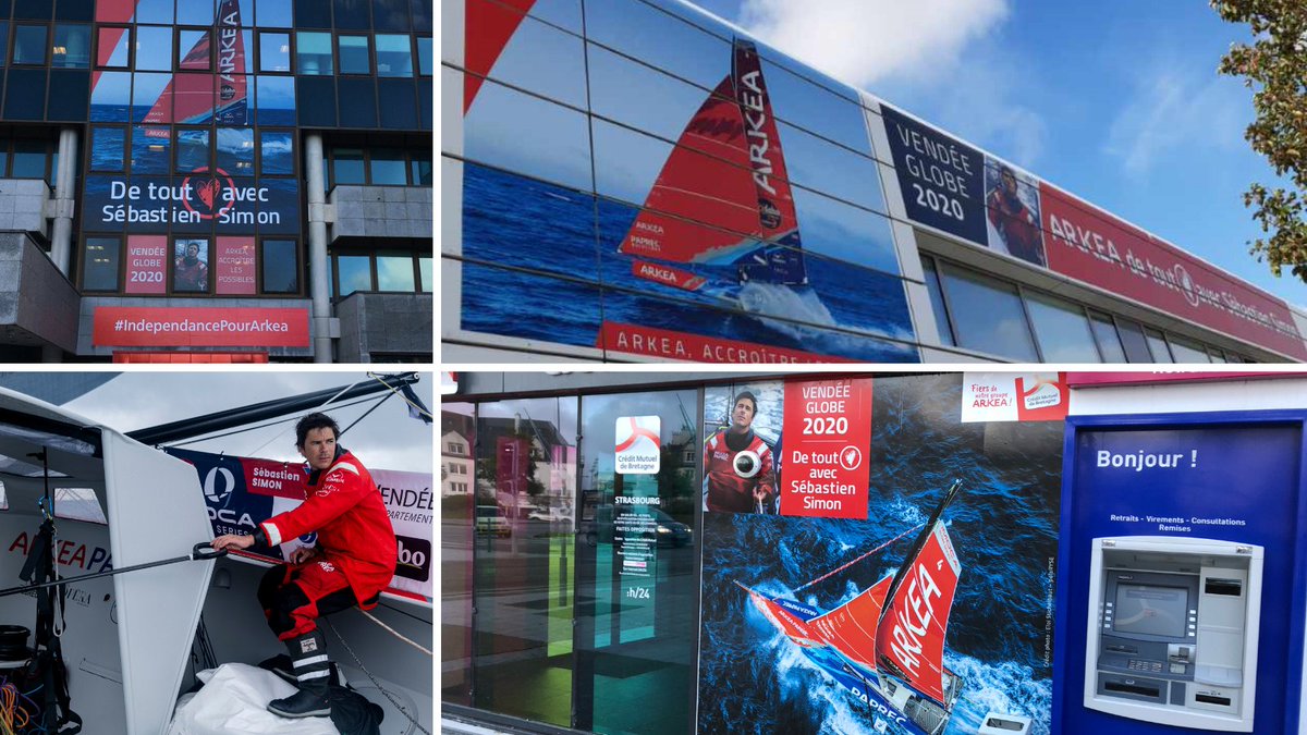 𝐂'𝐞𝐬𝐭 𝐥𝐞 𝐆𝐫𝐚𝐧𝐝 𝐉𝐨𝐮𝐫 ! #VG2020 De Lille à Aix, de Brest à Strasbourg, de Bordeaux à Paris, c'est tout le groupe Arkéa qui accompagne <a href="/SebastienSimon_/">Sébastien Simon</a>  et toute l'équipe Arkéa-Paprec. Go Seb' !
