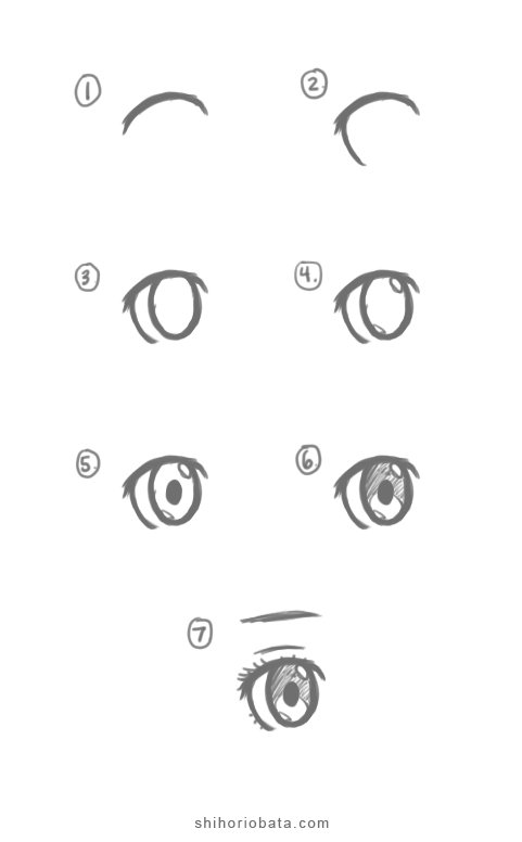 How to Draw Anime Eyes  StepbyStep Tutorial  Artlex