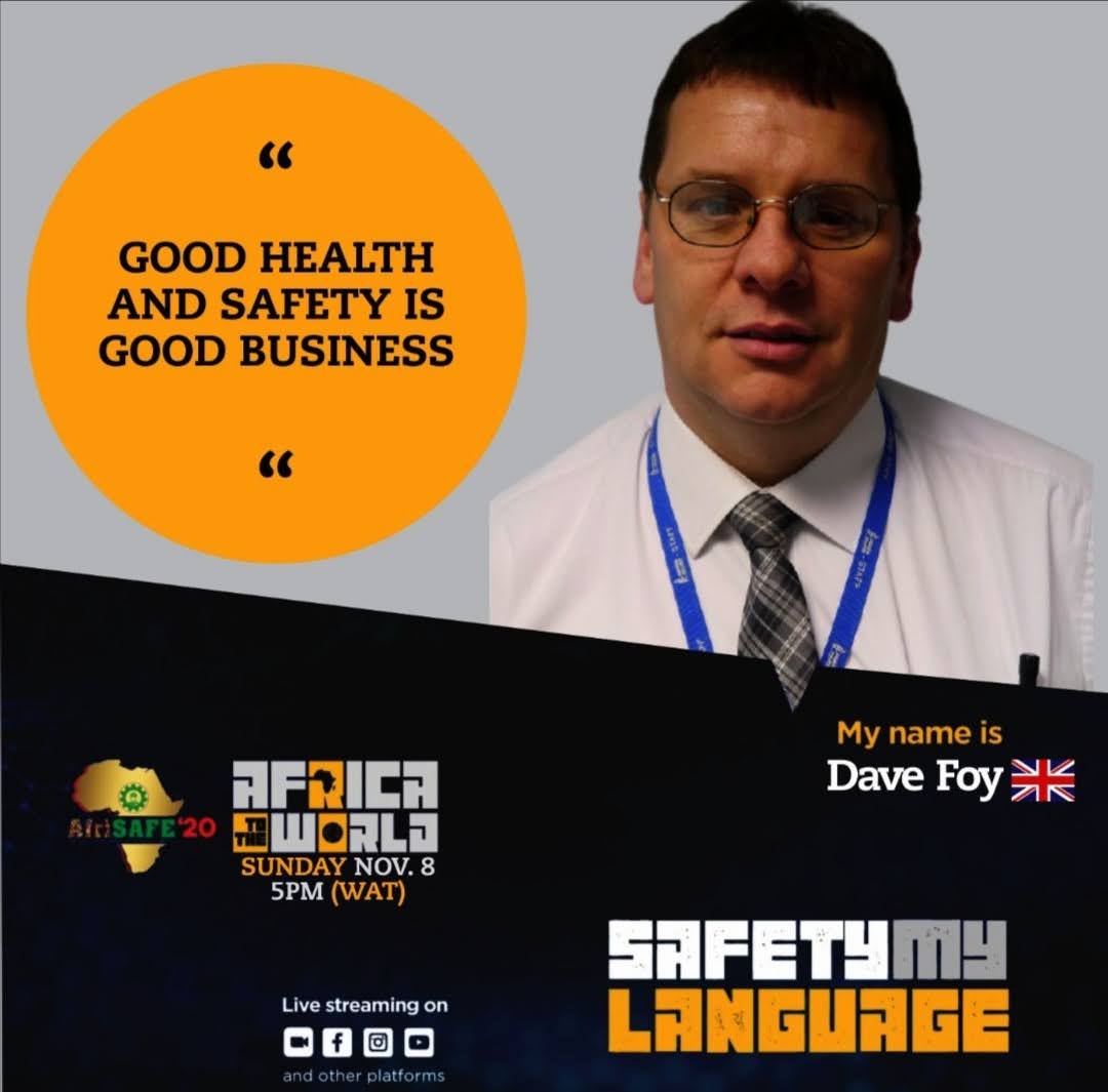 dfoy2's tweet photo. "Good health &amp; safety is good business!!"

This is my safety saying as part of the #afrisafe2020 "Safety - my Language" campaign.

Checkout @HSENations @AfriSAFE2020 for more phrases from other #OSH professionals.

And don't forget today's the day....

#afrisafe2020 awards https://t.co/uVuO4GjdlP