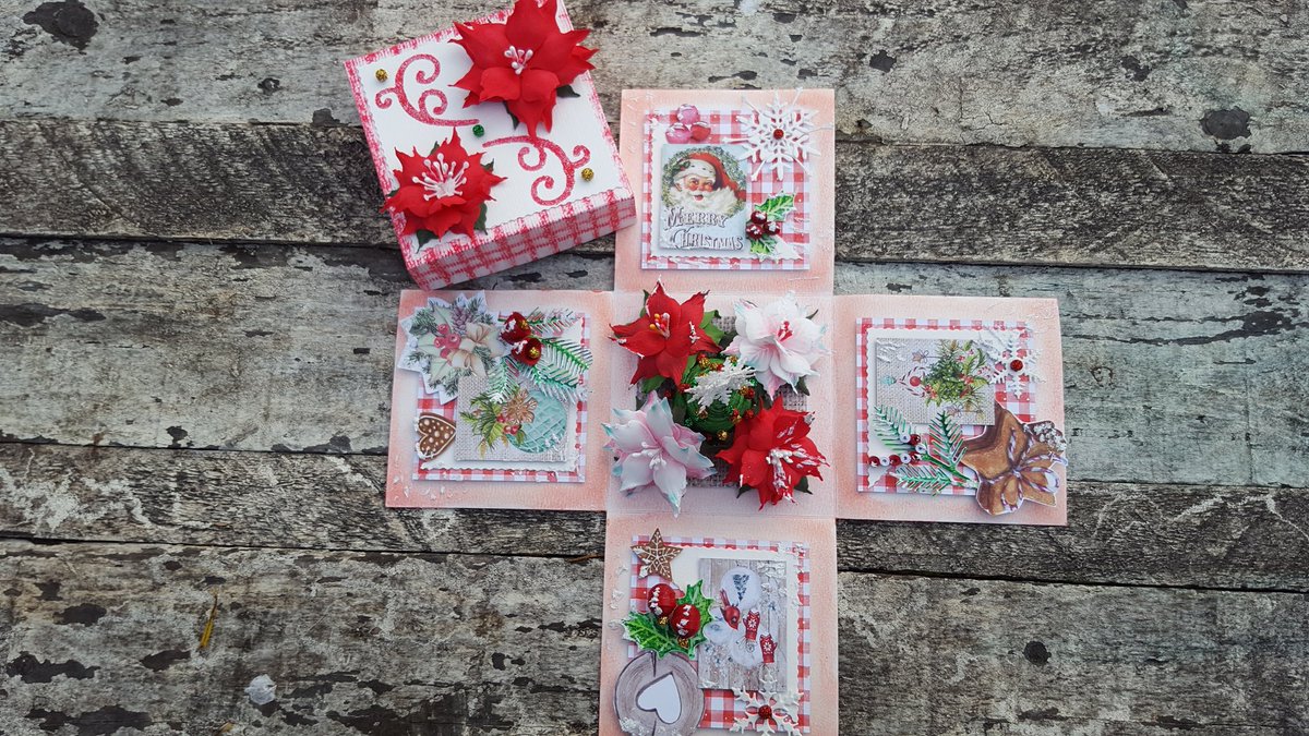 AgaCrafting's tweet image. Exploding box for Christmas.
#Quilling #Explodingbox #Christmas #gift #handmade #madebyme #papercraft #colourful #mydesign #mycraft