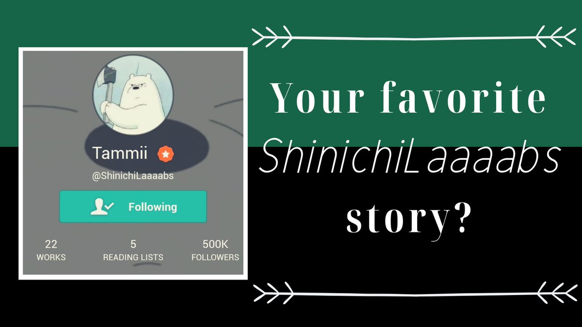 ShinichiL4bers's tweet photo. Drop your most favorite @ShinichiLaaaabs story? Usap tayo. 😘

#Happy500kShinichiLaaaabs https://t.co/sfJkkn7sL0