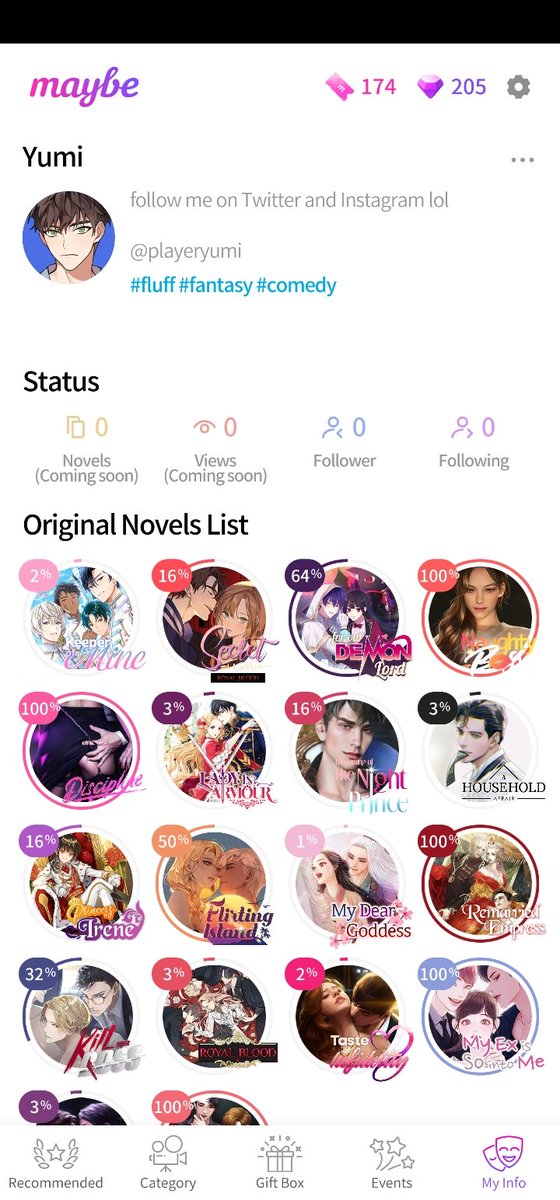 PlayerYumi's tweet photo. HEY have anyone of y'all tried maybe interactive?
stories are good
But fuck the expensive dia have to watch 10 ads everyday
Then they removed the weekend spins
And i miss the whole episodes free dia sad!
But i am such a simp for 2d bois so ie think of still playin
#maybeapp https://t.co/8hKGNewj6B