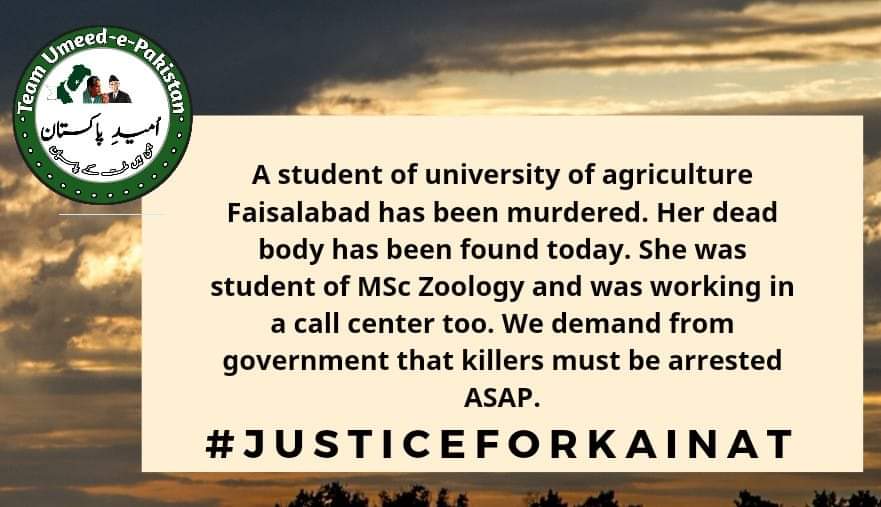 sajjadthatsit's tweet photo. For how long we will be writing hashtags #justicefor____ . When will this oppression and brutality stop? Government must pass laws of fast and furious punishments for the culprits to avoid such incidents.
#justiceforkainat
@OfficialDPRPP
@UsmanAKBuzdar
@ImranKhanPTI https://t.co/GOiUkuliX6
