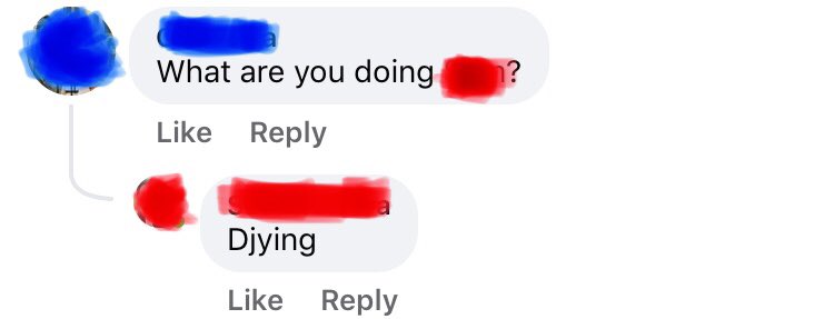 Are you djing or dying? 
Both 
#dj #covid19