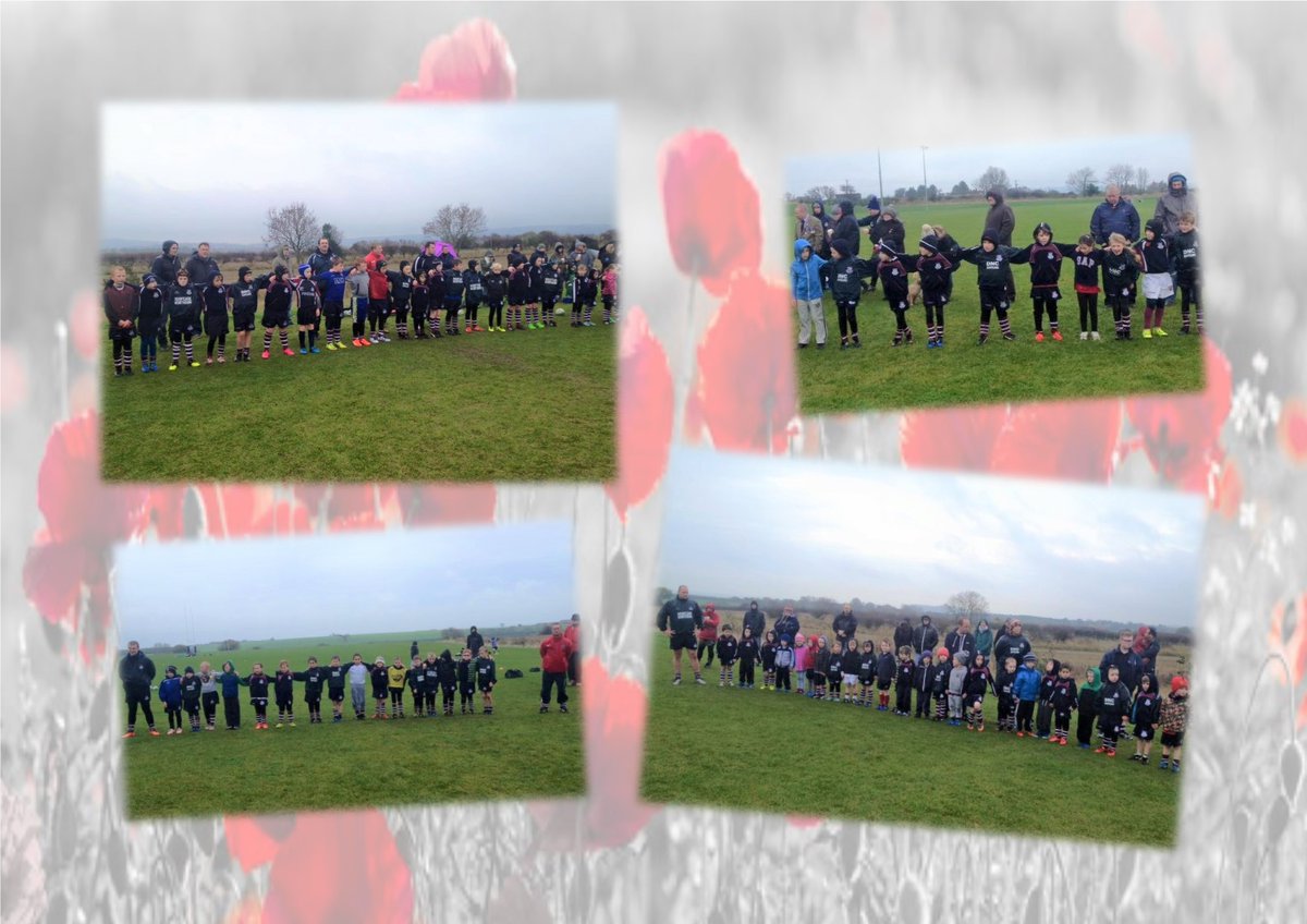 🏉THROWBACK🏉SRUFC Mini and Junior Rugby players stand together to remember those who made the ultimate sacrifice.