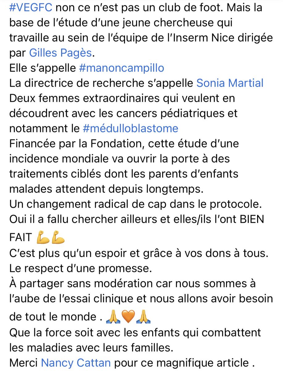 tsunamiflavien's tweet photo. #VEGFC non ce n’est pas un club de foot. Mais la base de l’étude d’une jeune chercheuse qui travaille au sein de l’équipe de l’Inserm Nice dirigée par @pages_gilles 
Elle s’appelle #manoncampillo
La directrice de recherche s’appelle @MartialSonia @Insermpacacorse @uca_research https://t.co/RxPEGxrxyG