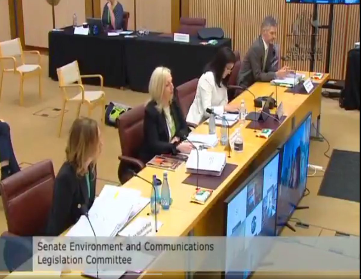 Just observe how Liberal Sen Jane Hume suddenly becomes deeply distracted by her phone at Senate Estimates just before Labor's Sen Kitching opens her line of questioning.Distracted for many minutes, Sen Hume never looks up at all as the money shot is lobbed at Ms Holgate.