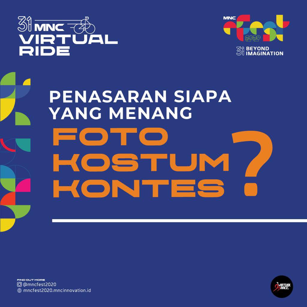 MNCMediaEvents's tweet photo. Penasaran siapa yang menang kgoto kostum kontes?? 

Pantengin terus @mncfest2020 dan @rctievents ya riders!

#3eyond1magination
#MNC3eyond1magination
#TakeYourRideOnYourImagination
#VirtualRide2020 https://t.co/GbjViBXvlW