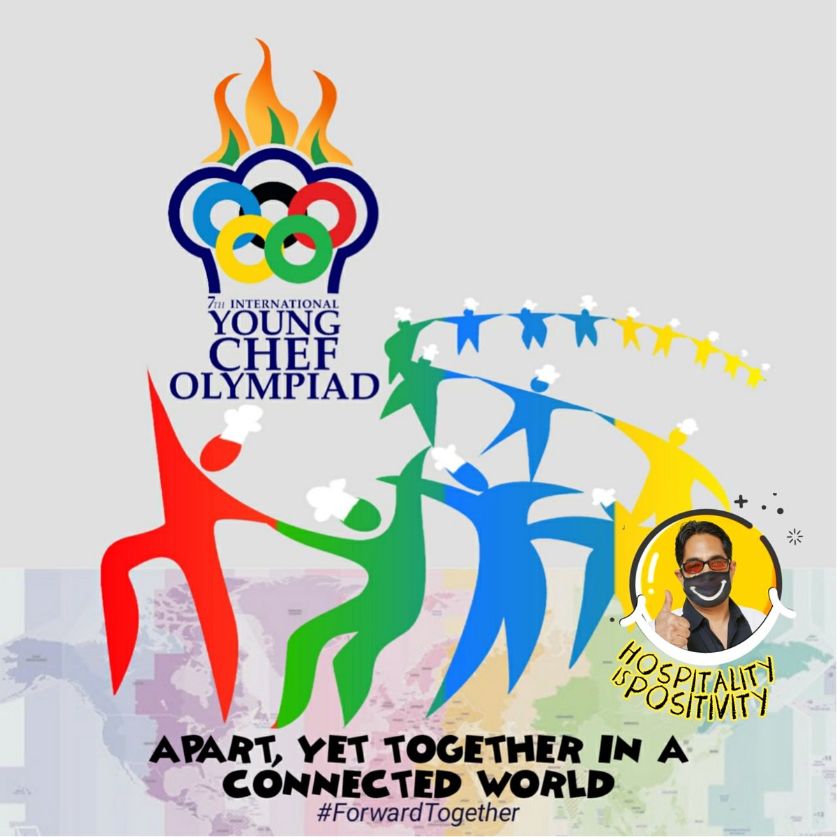 Life is always about hope ! In these times the Spirit is ever important. Virtual Young Chef Olympiad carries the Torch across the World #HopeOlympiad #ForwardTogether Uninterrupted Passion and Love to what we do best !! Calling to the World ! Leading from the front !