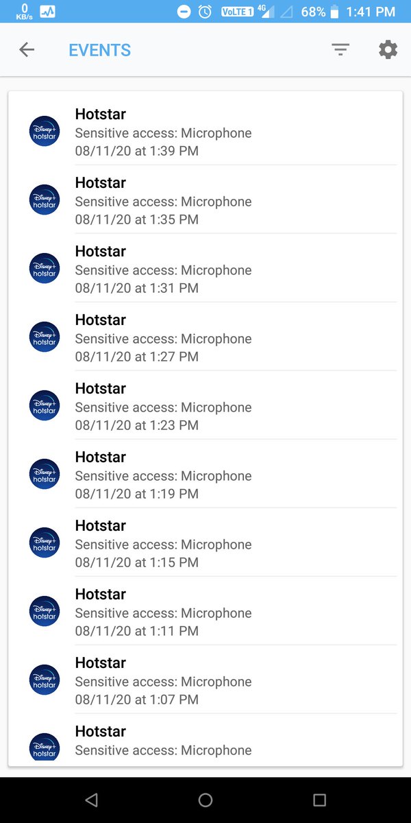 raghu4change's tweet image. @DisneyPlusHS is accessing microphone when the phone is idle and also the app wasn't running in the background.
It's purely privacy breach. @hotstar_helps #PrivacyIssue #Hotstar @Gokulvijaygokul