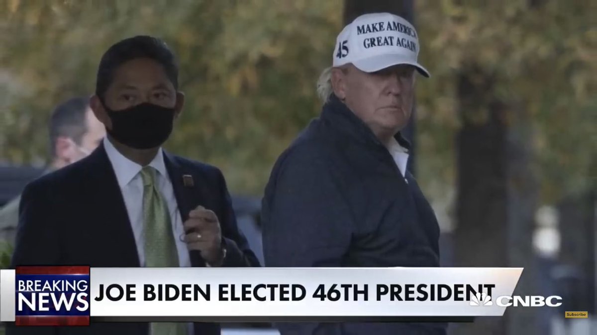 Oscarapparently's tweet photo. ⁦@realDonaldTrump⁩ Be a real man and accept u have lost.  U will have more respect.  You think the world owes you the right not@to@accept the people’s choice.  You will he remembered a sore loser.  And you just can’t take it.  Sad ☹️ ⁦@JoeBiden⁩ #Election2020results https://t.co/7rKOpPA2ZR