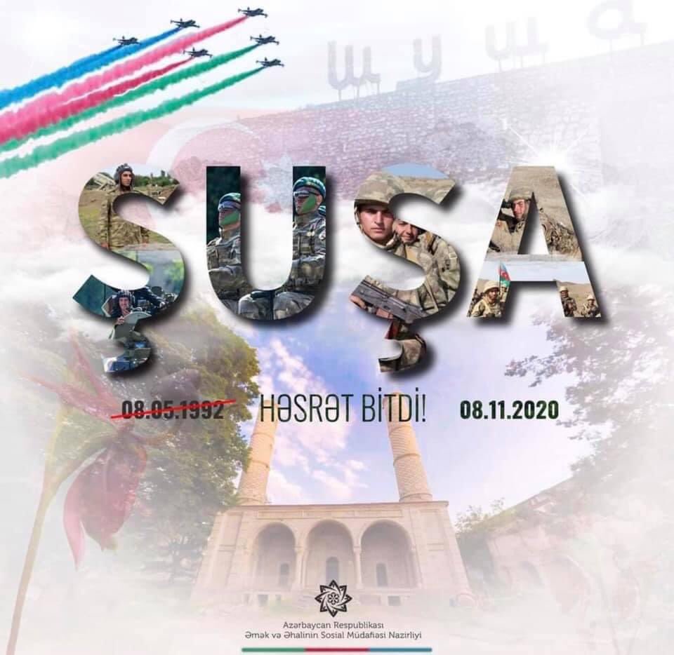 sabin__e's tweet photo. Əziz Şuşa biz qayıtdıq ♥️🇦🇿
#Shusha city is liberated !
#LongLiveAzerbaijanArmy ! https://t.co/0GURzuZVMw