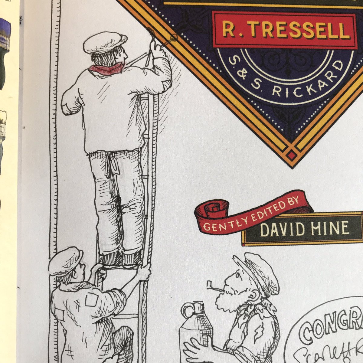 RickardSisters's tweet photo. #HowManyHorses appear in The Ragged Trousered Philanthropists graphic novel? To WIN this signed & illustrated first edition copy just follow us, retweet & tell us #HowManyHorses you think Scarlett drew - the closest guess gets the book! https://t.co/UIZn7xWg1m