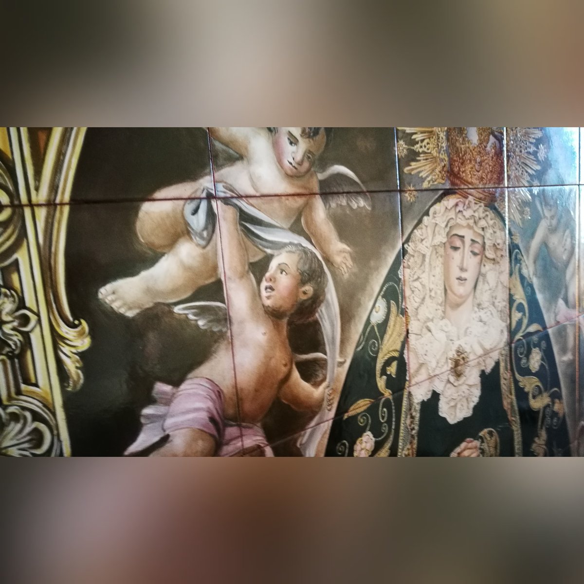 CERAMICA_MOYA's tweet photo. Proceso de realización del Retablo cerámico de María Stma. De los Dolores. Ubicado en el Campo Santo de la Roda de Andalucía. Sevilla https://t.co/J8MVepzVHn
