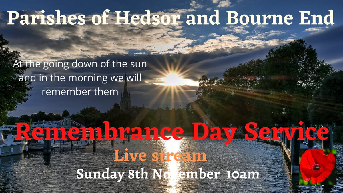 Join us for a special Remembrance day service as we remember those who gave and continue to give their lives for our freedom and our safety.
The link to the service is below. 
youtu.be/MtHKqhQNUqE