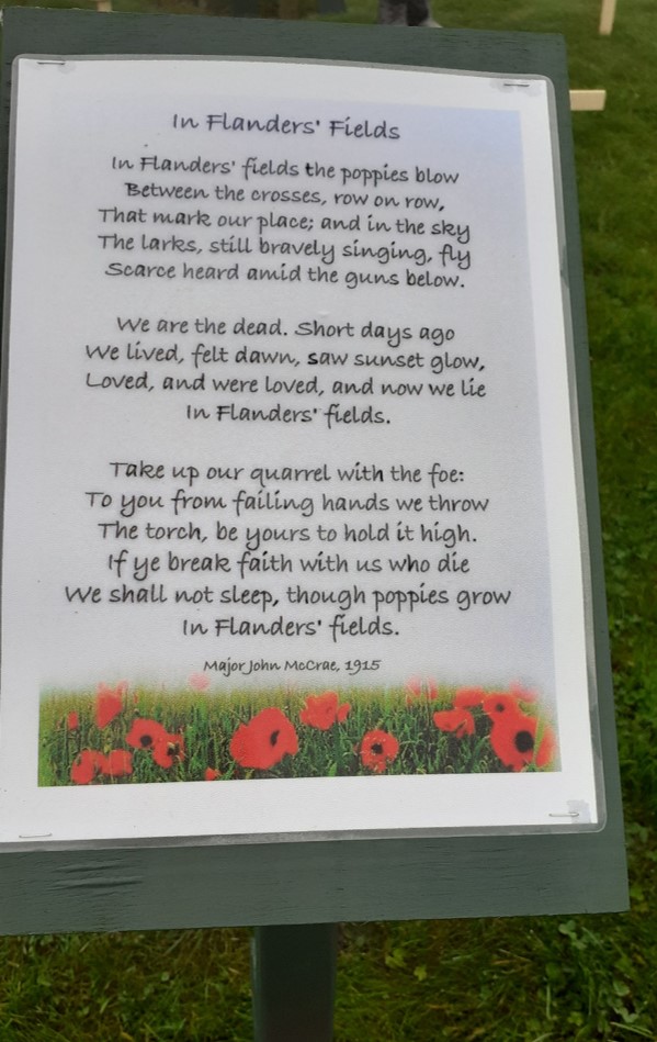 Each year the Construction Department <a href="/SelbyCollege/">Selby College</a>  create something for #remembranceday. This year, they quietly turned part of the grassy space at the heart of our campus into a field of Remembrance. Thank you to them, and a heartfelt thank you to those we are remembering.