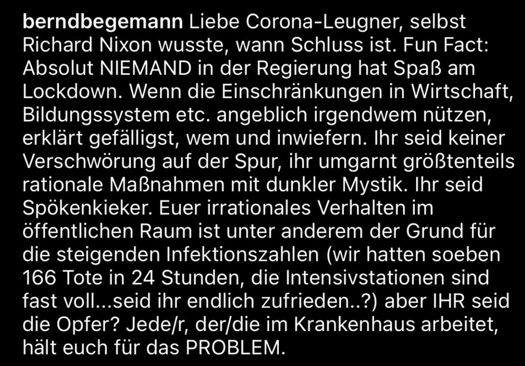 mjay_'s tweet photo. Mit der Bitte um Retweet! Sehr gut auf den Punkt gebracht! #Corona #Sonntag #Deutschland #Leipzig #Connewitz #polizeisachsen https://t.co/ARswM7KebH