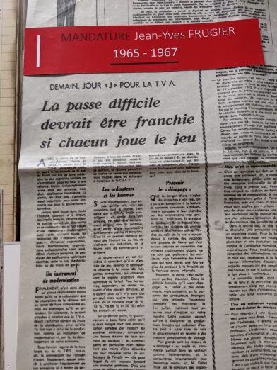 oeclimoges's tweet photo. 🎬1965-67 Mandature JY FRUGIER   
▶️La TVA étendue au commerce de détail après s'être affirmée au stade de la production. "Jamais une réforme fiscale n'avait suscité autant de discussions" Impacts métier à retrouver sur l'exposition Falsh-Back à la M4ISON du CH1FFRE. https://t.co/dfcIuT3mIX