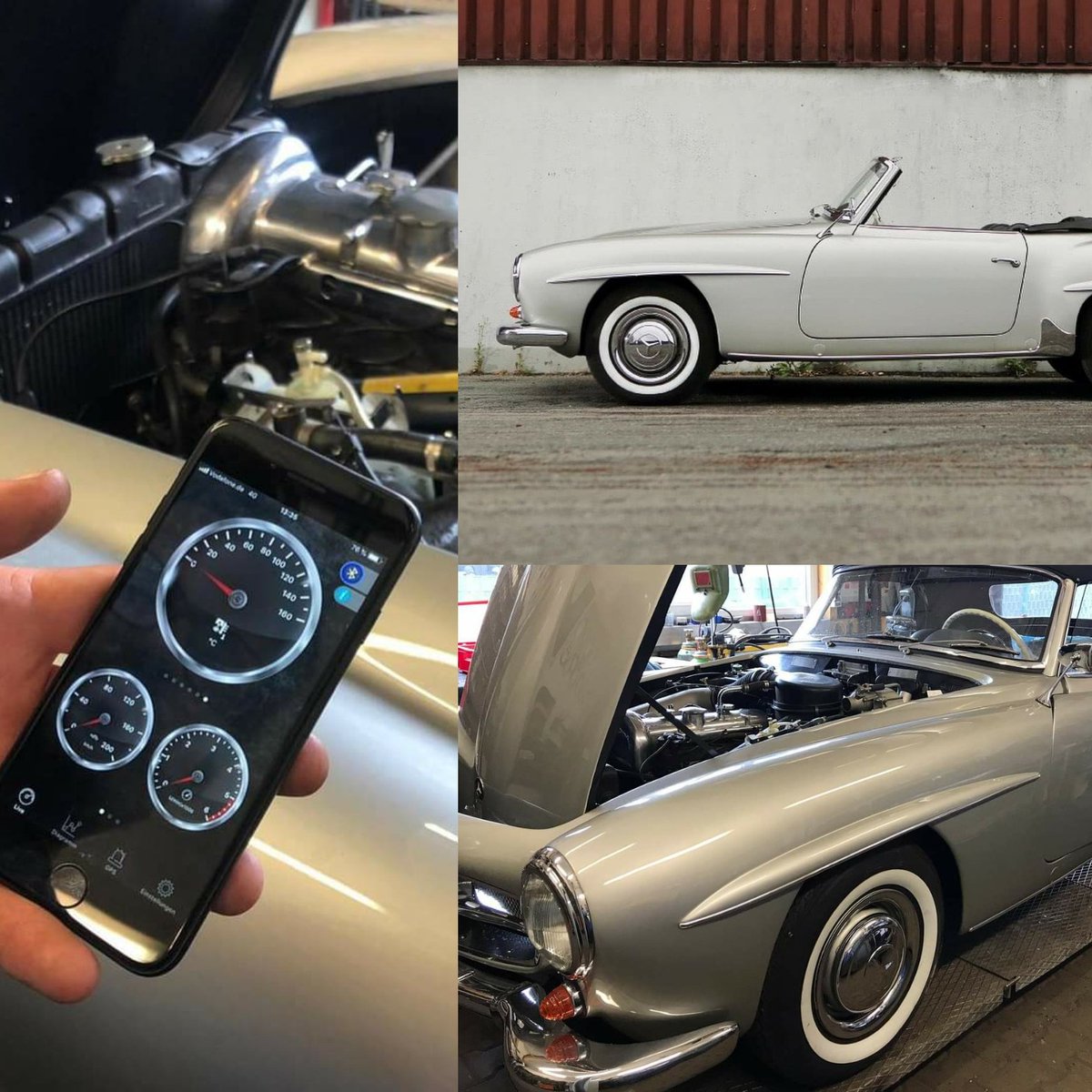 hootssensors's tweet photo. #hootsclassic #oldtimersensorsystem im #classicmercedes . #mercedesbenz #190SL . / #oldtimerapp / #mercedes #benz #oldtimer #classiccar #carsandcoffee https://t.co/6eIuqiM7fR