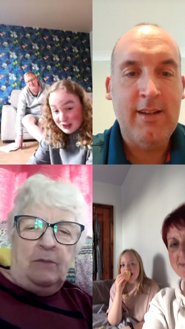 Practising daily gratitude as part of November’s #teacher5aday #photo #livethankfulcampaign - Day 8: Family and Friends🧡 This photo sums up the last six months of us all keeping each other entertained from a distance 😂 #videocalls #familyquiz <a href="/teacher5aday/">#teacher5aday</a> <a href="/drlucykelly/">Lucy Kelly</a>