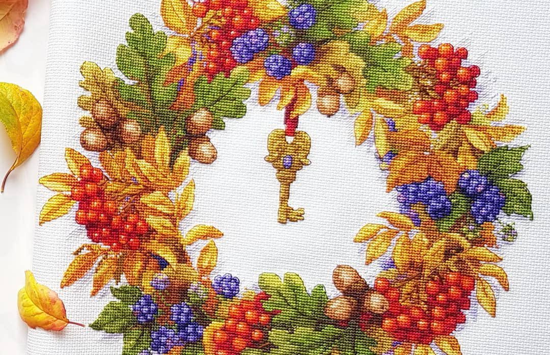 merejka's tweet photo. Merejka K-99 Autumn Wreath stitched by Elena #kreuzstich #broderie #pointdecroix #pontocruz #lovemark #merejkatm #ricamo #puntodecruz #十字绣 #kanaviçe #クロスステッチ #xstitchersofinstagram #xstitch #crossstitching #merejka #dmcthreads #zweigart #haft #mereżka https://t.co/9Rmp2IoVWb