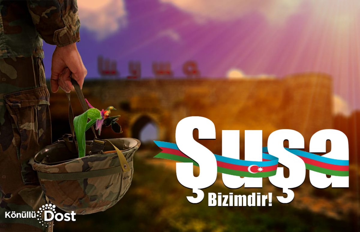 Qarşıla bizi, Xarıbülbül,
Qarşıla bizi, Şuşa 🇦🇿
Şuşa şəhəri işğaldan azad olundu!
Qarabağ bizimdir, Qarabağ Azərbaycandır!
#KarabakhisAzerbaijan