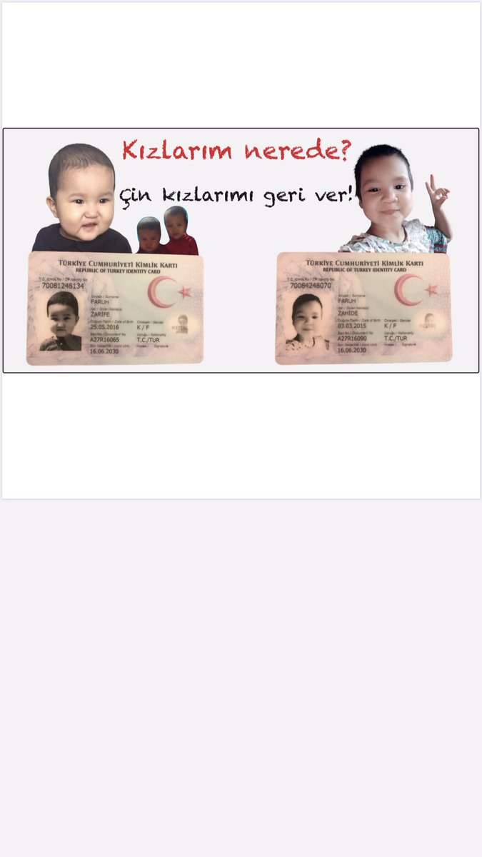 OmerFaruh8111's tweet photo. Türkiye vatandaşı olan kızlarımın bu kedi kadar değer verilmiyor, bu kedinin hikayesi Türkiye'nin haber kanallarında anlatılırken, Doğu Türkistan'daki Çin alakoyan kızlarıma sessiz kalıyorlar!
@trthaber @anadoluajansi @Ahaber @UygurHaber @uygur_haber 
#kızlarımnerede https://t.co/SokMMEpFds