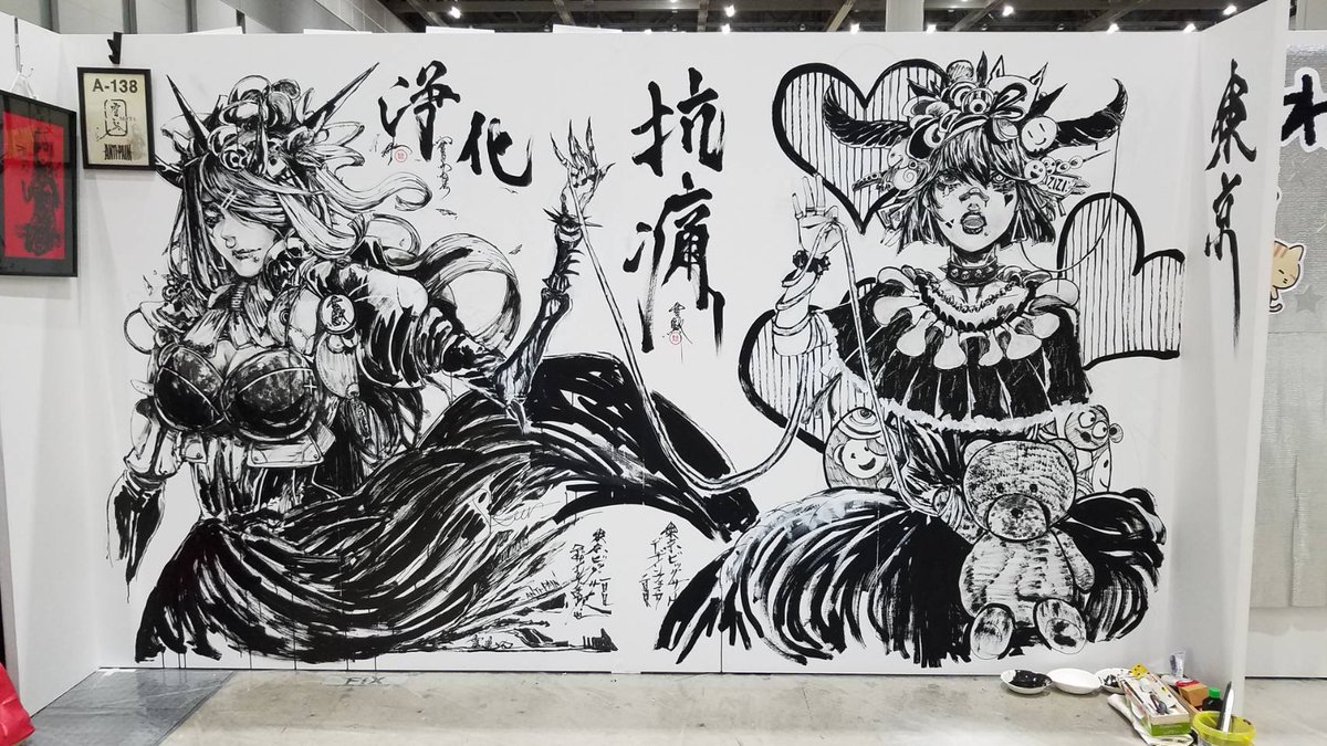 デザフェス2日目のライブペインティング完成しました!!!めっちゃ可愛く描けました?会場にいる方は良かったら実物を観にA-138まで来てくださいね!!
#デザフェス #designfesta