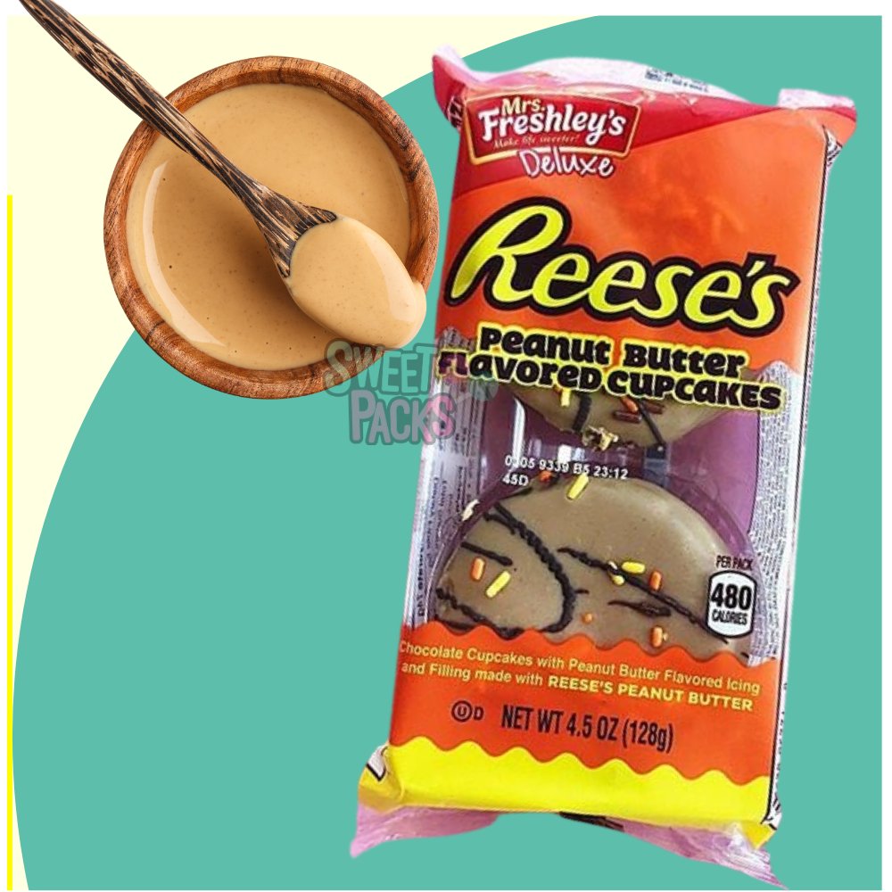 SweetPacksUK's tweet photo. Mrs. Freshley's never fail us! Get some yummy creamy nutty goodness with Reese's Peanut Butter flavored cupcakes. Perfect with a warm cup of tea! 👉 https://t.co/HzDf0vuQ01
#SweetPacks #Mrsfreshleys #Reeses #Cupcakes #ReesesCupcakes #CakeSnack #Snack #Breakfast https://t.co/fyInJqo8Ow