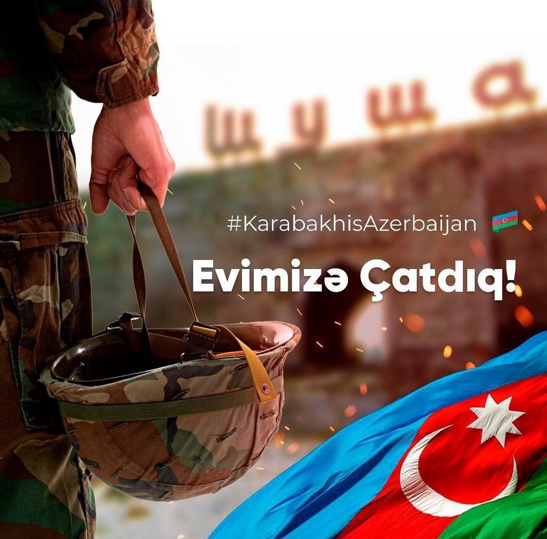 Shusha is already ours! Karabakh is already ours!🇦🇿❤❤Thanks to our heroic soldiers for giving us this joy🙏 We are proud of you all❤ We reached our home! #KarabakhisAzerbaijan