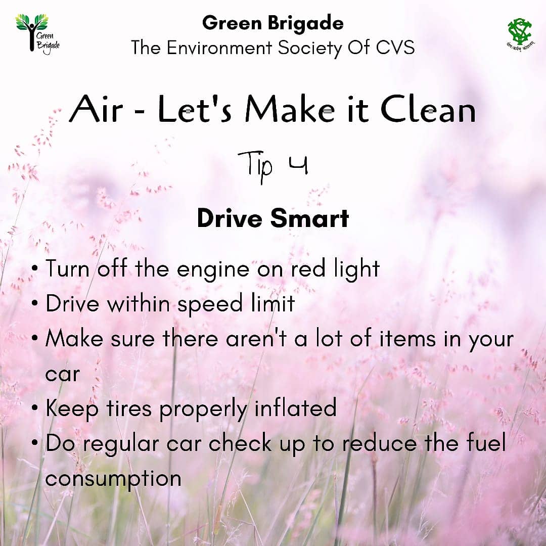 Taking care of small things on individual level matters and bring change.
Follow these tips while you are driving and contribute your bit to save environment.

#air #airpollution #airpollutionsucks #airpollutionawareness #airpollutiontips #environment #airpollutioncontrol