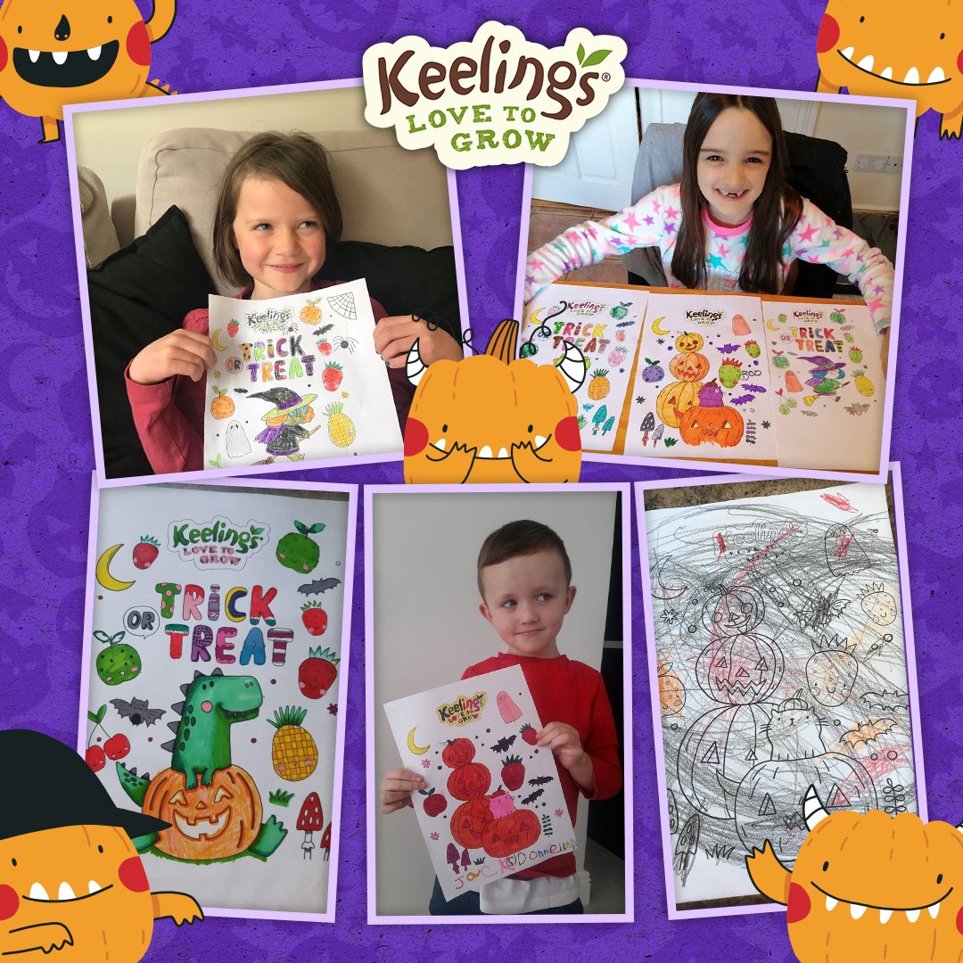 keelingsfruits's tweet image. Congratulations to our 5 Halloween colouring competition winners! Check out their masterpieces. 😍

#Keeling #ColouringCompetition