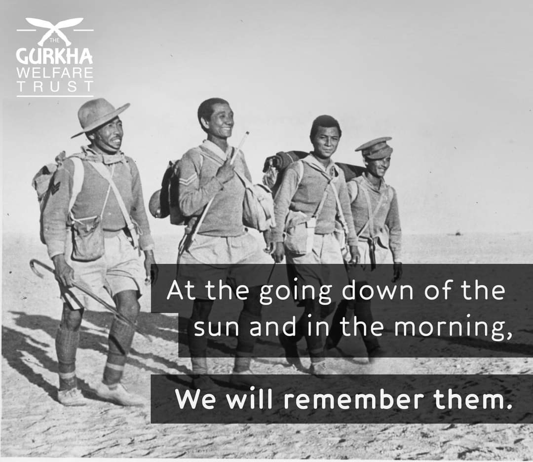 gwtorg's tweet photo. As we remember the fallen from over 100 years ago, let us not forget the Gurkhas.

Roughly 19,000 Gurkha soldiers have died during the many wars they've fought at Britain's side. 

Many thousands more have been wounded, and more still have returned to a life of hardship in Nepal. https://t.co/p5yW9eRAr7