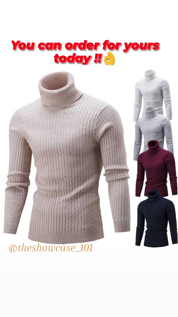 blessingbenson2's tweet photo. You can never go wrong with that turtle neck you know 😉���
You can check out @theshowcase_101 on instagram  and make your selection  😎😎😎 https://t.co/g3AQ62vYoP