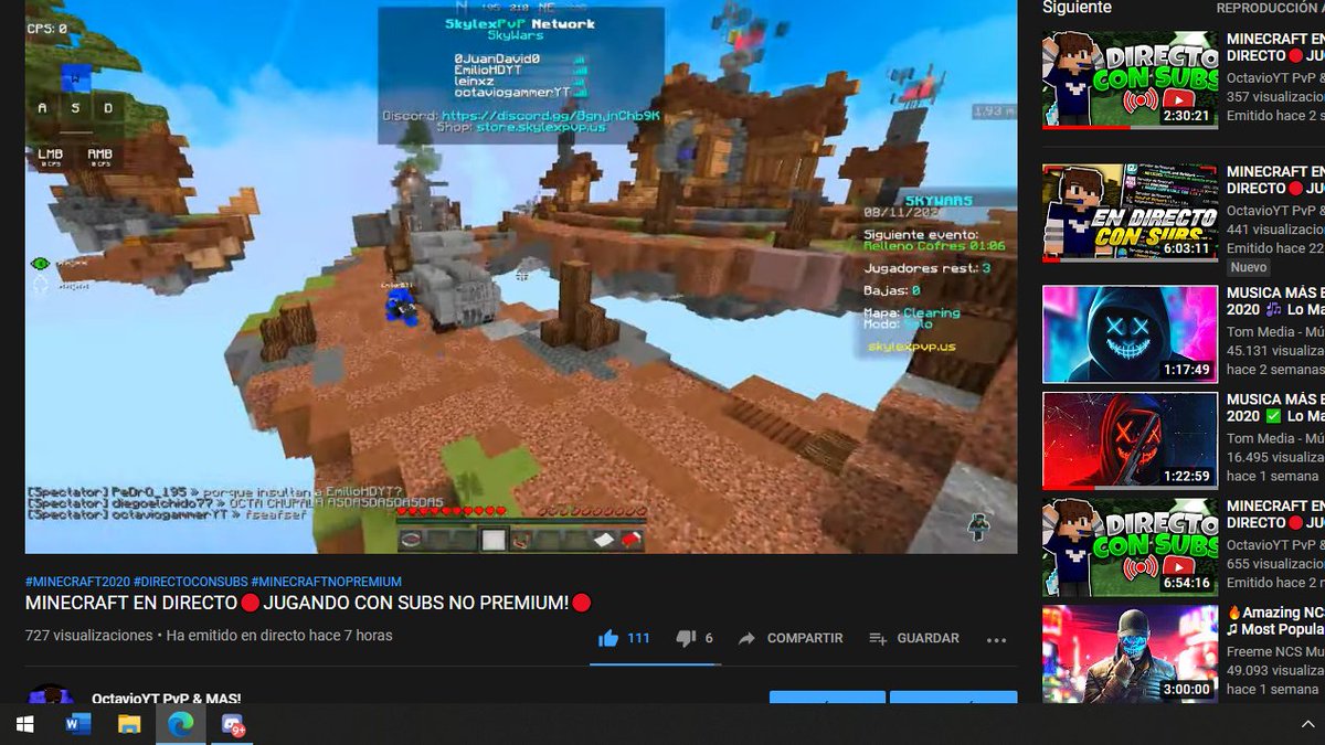 OctavioYTPvP's tweet photo. Nice ese directo de chill xD https://t.co/YhciLcLvHW
