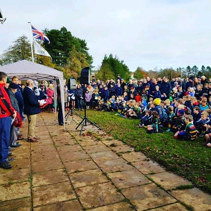 OldBsMnJns's tweet photo. Whilst we can't hold our Remembrance Service at OBs this year, please join us, wherever you are, in pausing for reflection at 11am this morning. #RemembranceSunday #lestweforget2020 https://t.co/ovgIojqG9B