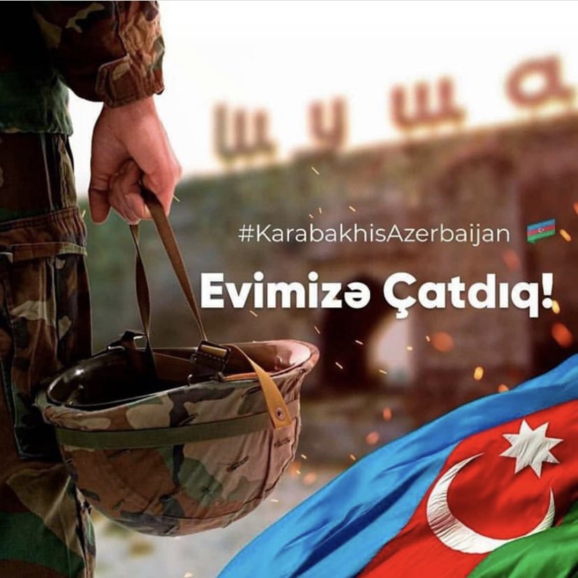 rahima313's tweet photo. 8 NOYABR ŞUŞANIN AZADLIĞI GÜNÜ TƏBRİK EDİRƏM AZƏRBAYCAN!!!
TARIXI YAZAN ALİ BAŞ KOMANDANA, İGİDLƏRİMİZƏ, QƏHRƏMAN ŞƏHİDLƏRİMİZƏ MİNNƏTDARAM!!!
QARABAĞ BİZİMDİR !!!
ALLAHIM BU SEVİNCİ BİZƏ BƏXŞ ETDİYİN ÜÇÜN SƏNƏ SONSUZ MİNNƏTDARAM!!!
#KARABAKHİSAZEBAİJAN!!!🇦🇿🇦🇿🇦🇿 https://t.co/6yreMe9E9c