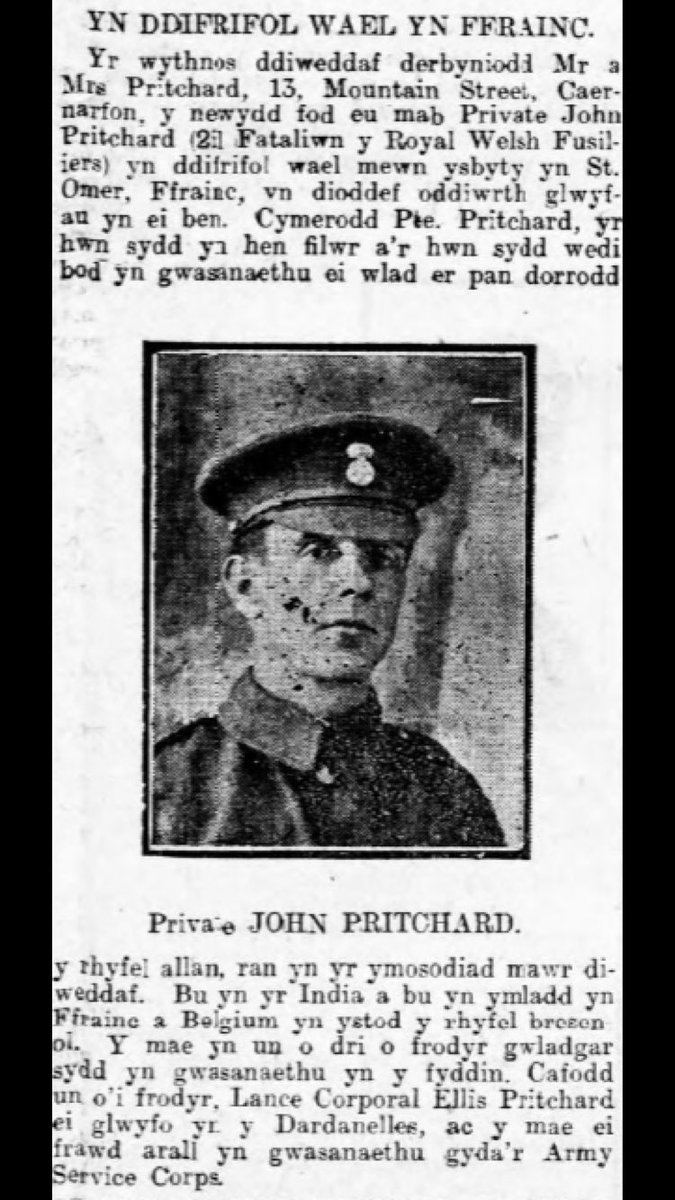 Owain__Williams's tweet photo. John Pritchard #SulyCofio https://t.co/LKSp9ee1Y1