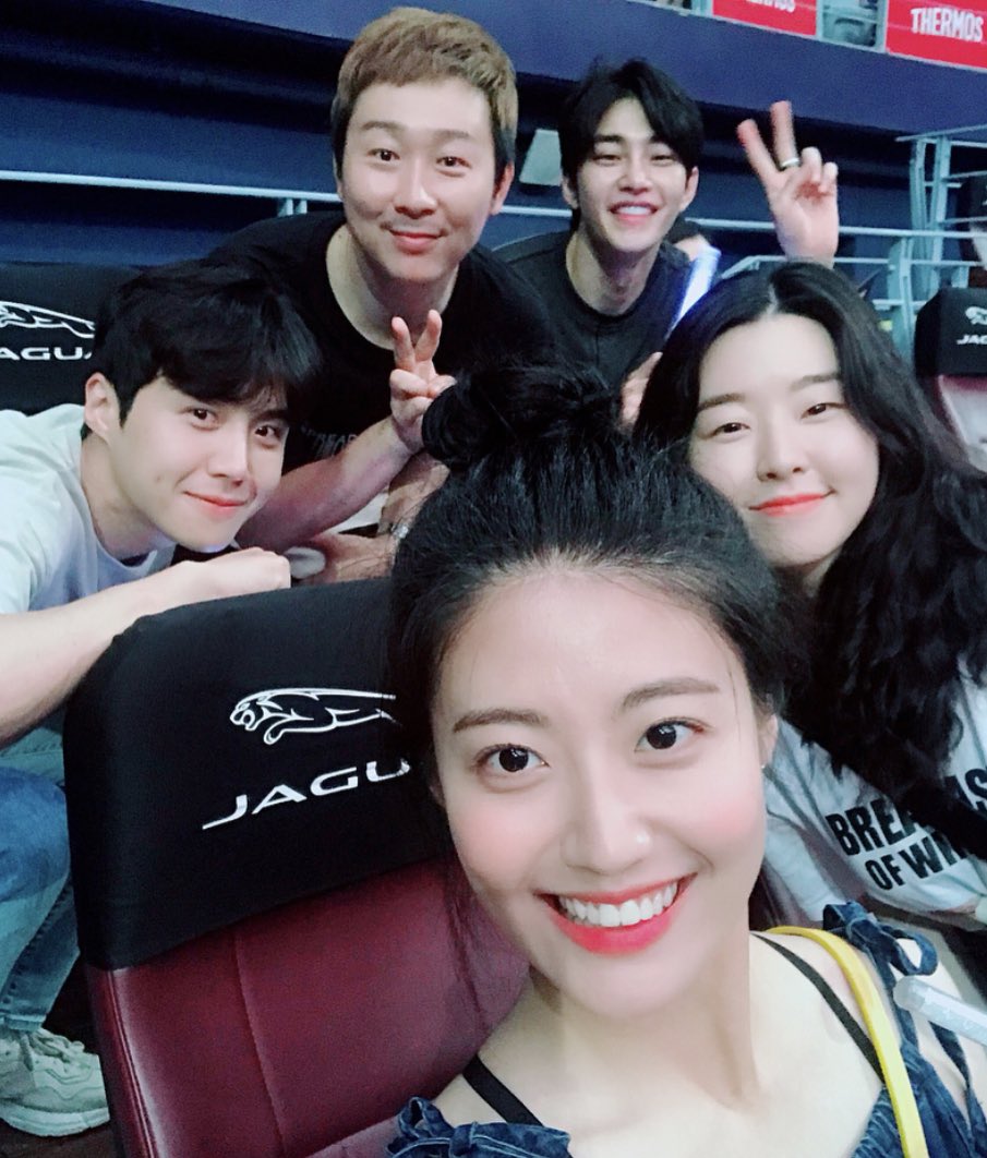 kokokbop's tweet photo. throwback to the cast of 100 DMP going to an EXO concert to support Kyungsoo 🥺💗 https://t.co/ZJv8hnCIdU