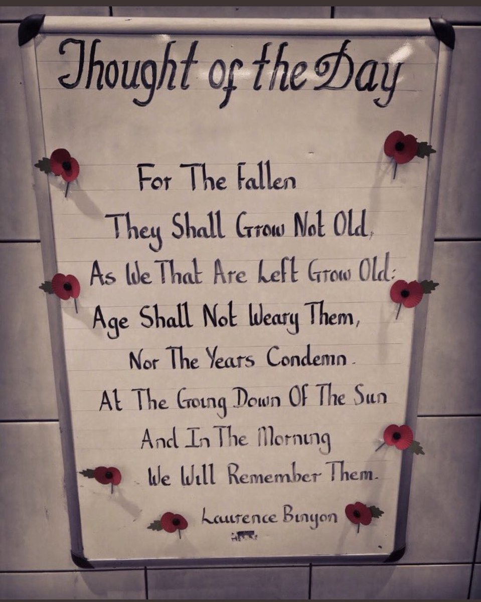 MordenStation's tweet image. Sunday 8th November 2020 Thought Of The Day From Morden Station #RemembranceSunday