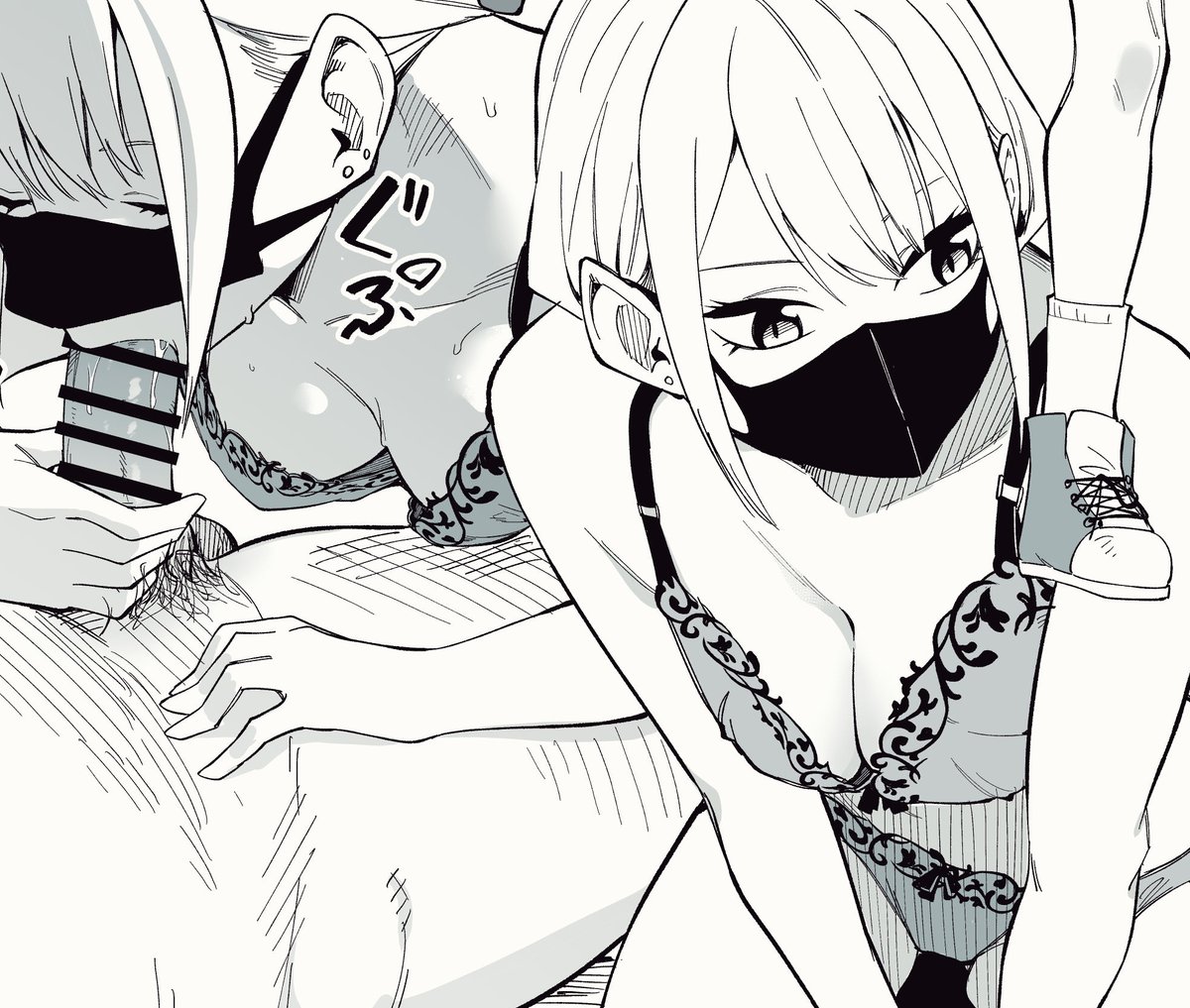 #いいおっぱいの日
モノクロもいいぞ 