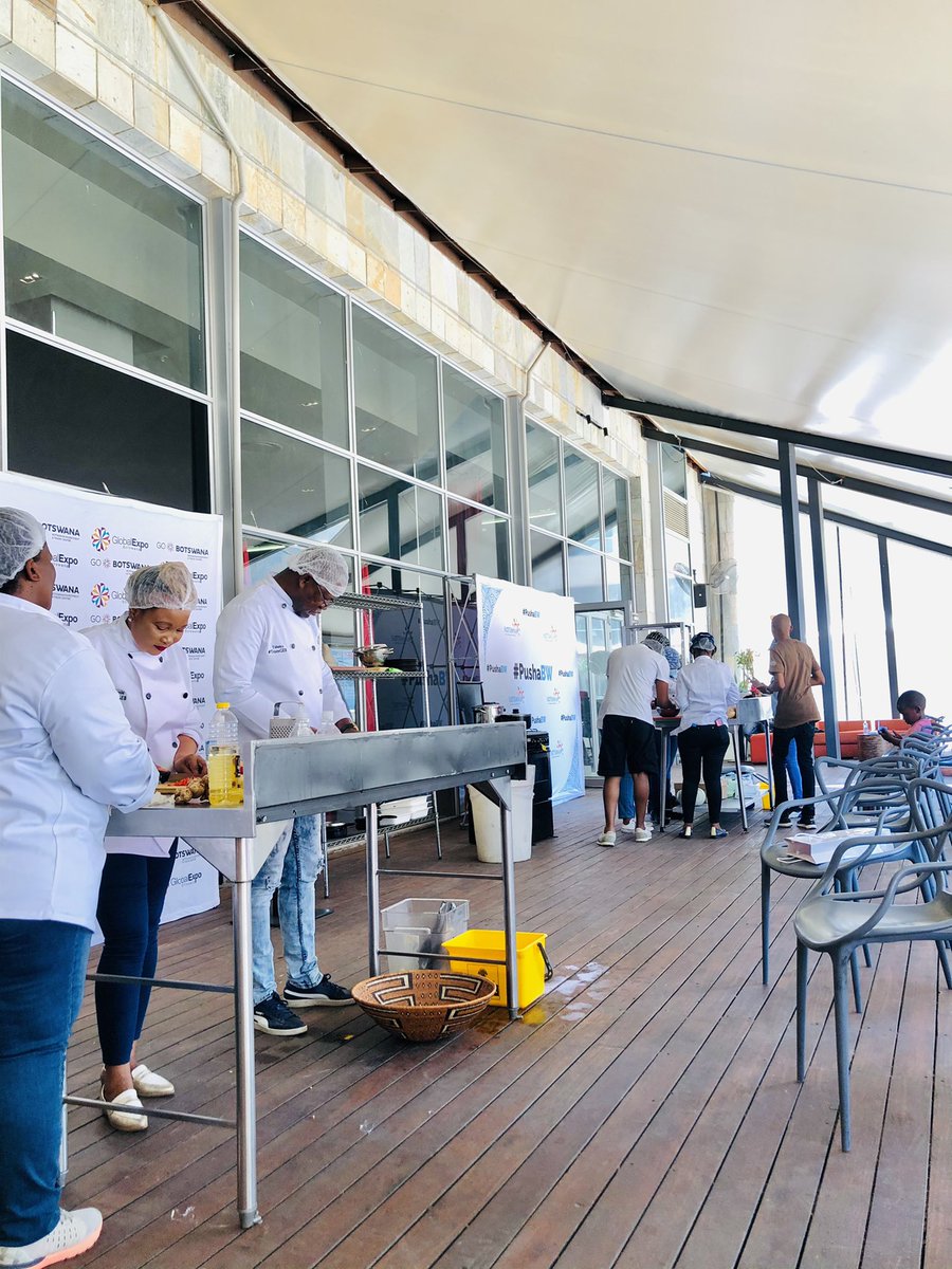 The_Cookoff's tweet photo. One kitchen, two teams.. #TeamGEB vs #TeamBB #LocalProduceCookOff https://t.co/p95R5VJgs9
