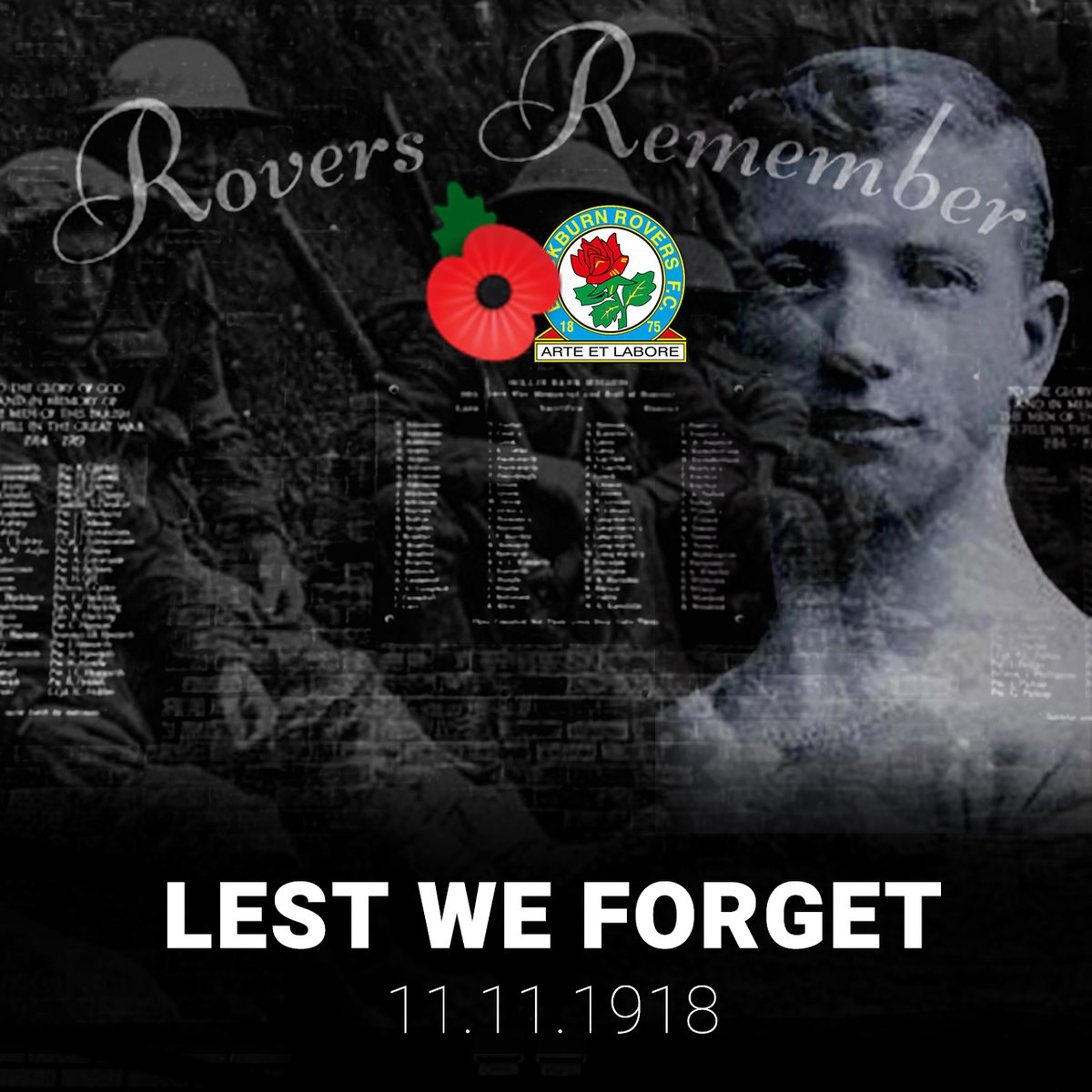 Rovers's tweet photo. 🌹 At the going down of the sun and in the morning, we will remember them.

#RemembranceSunday https://t.co/H2xstzTwAb